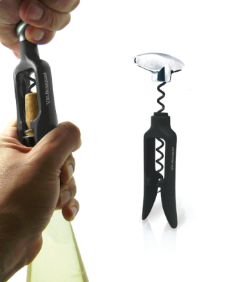 Set Twist: tirbuson, cutter folie, pompa de vidare si 2 dopuri - VIN BOUQUET